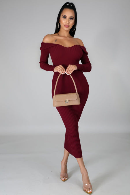NOTHING BUT LOVE DRESS(BROWN)