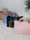 I'M SPEAK FLUENT LEATHER BAG