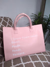 I'M SPEAK FLUENT LEATHER BAG